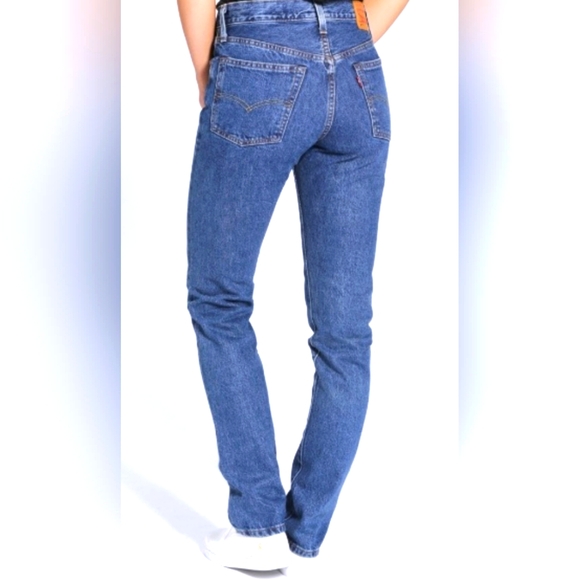 LEVI'S 501 Cone Mills, White Oak, Selvedge Button-fly Skinny Jeans Sz 27x28 - Picture 6 of 10